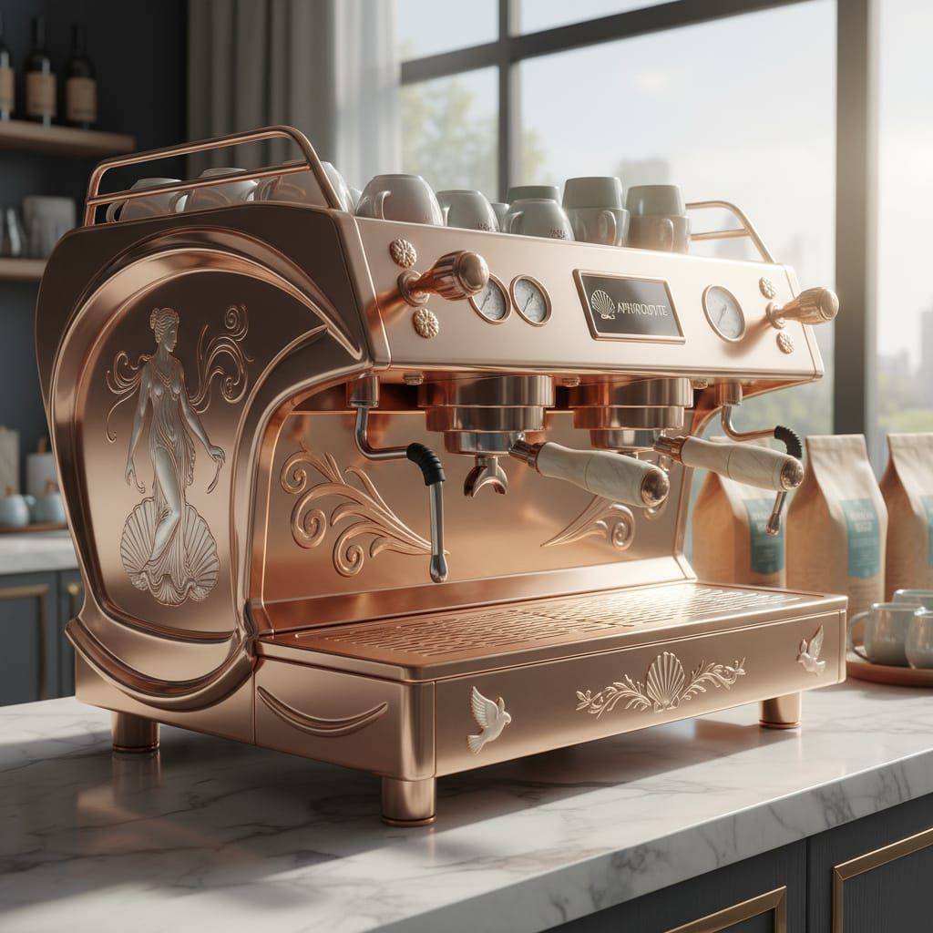 Aphrodite Espresso Machine - Elegant Coffee Maker