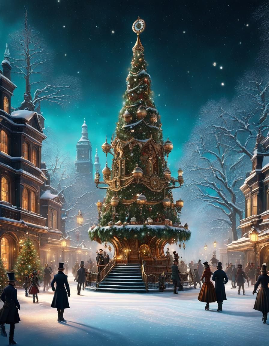 Steampunk Christmas tree