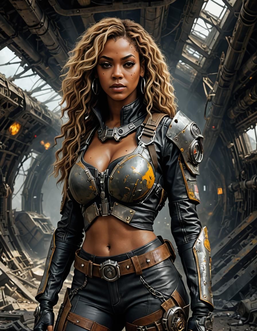 Vault Survivor Contemplates Apocalyptic World, Acrylic Paint...