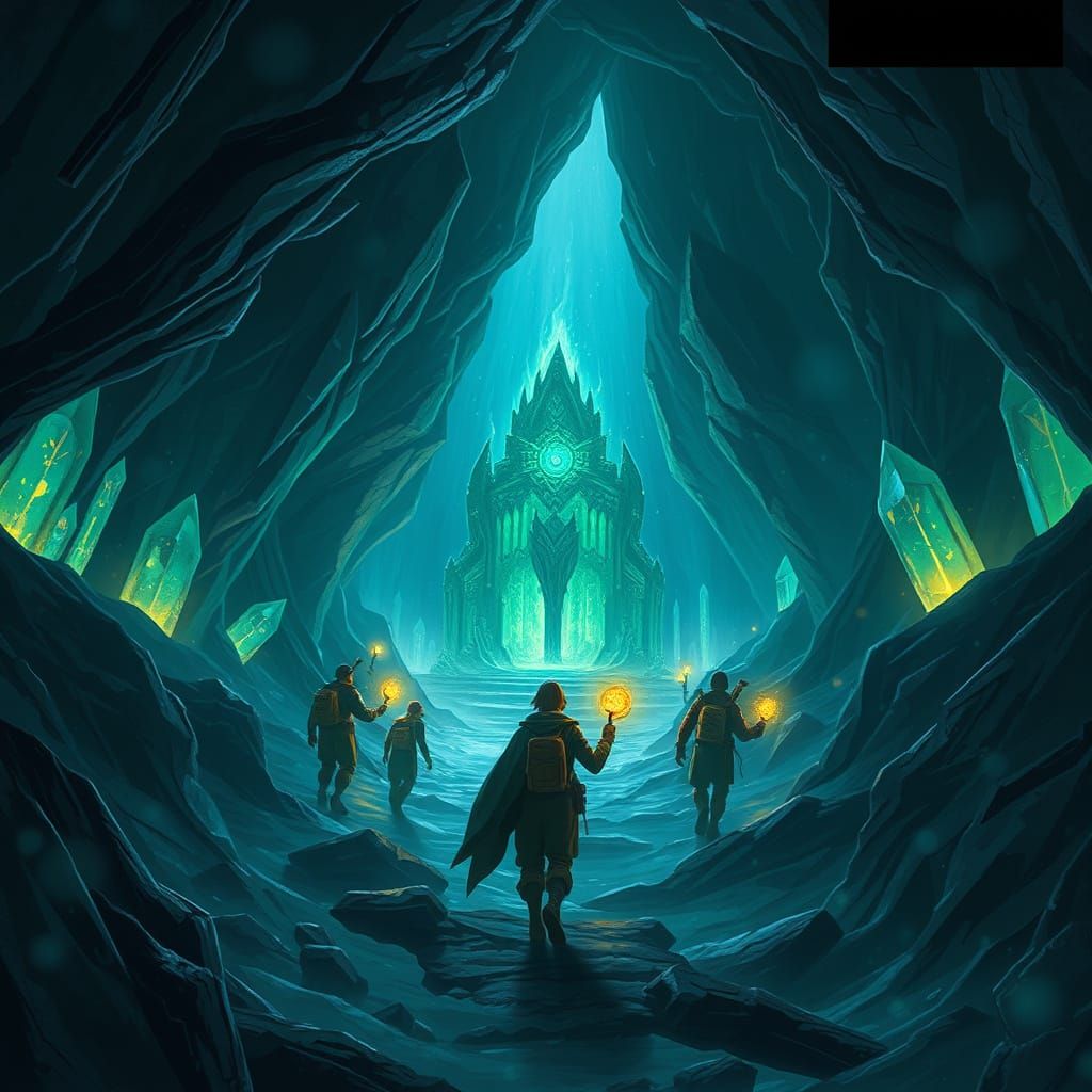 Adventurers Discover Ancient Relic in Crystal Cave