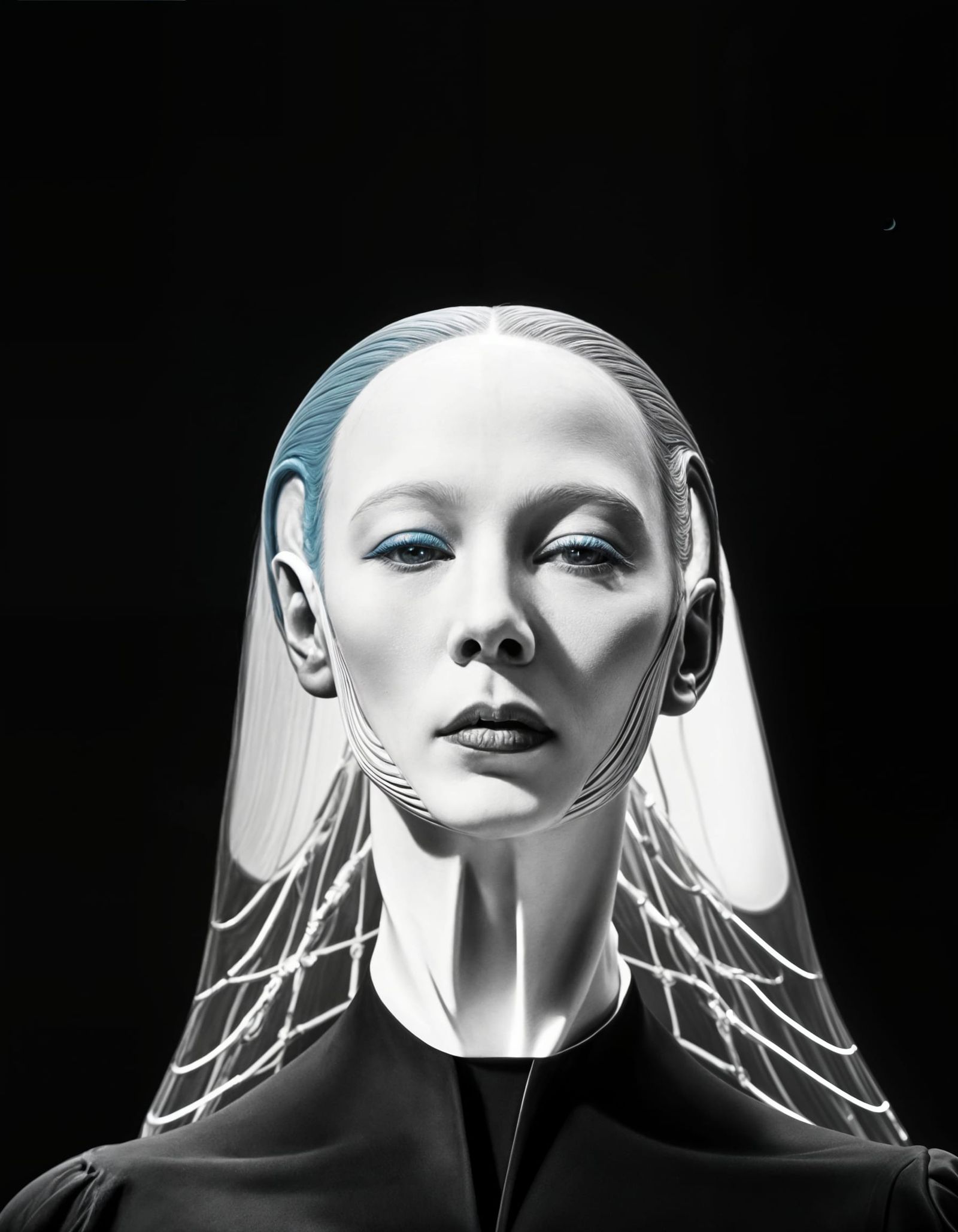 Beautiful Alien Portrait in Detailed Matte Painting Style