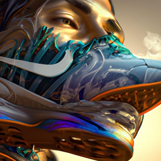 Nike Sneakers Portrait in Artgerm Style