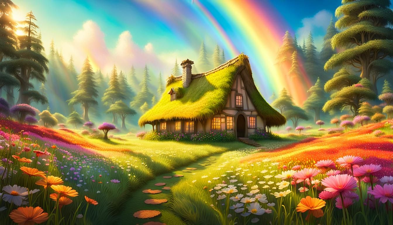 Enchanted Meadow Inspired by Impressionism