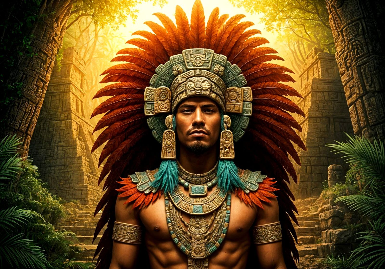 Ancient Mayan Warrior King