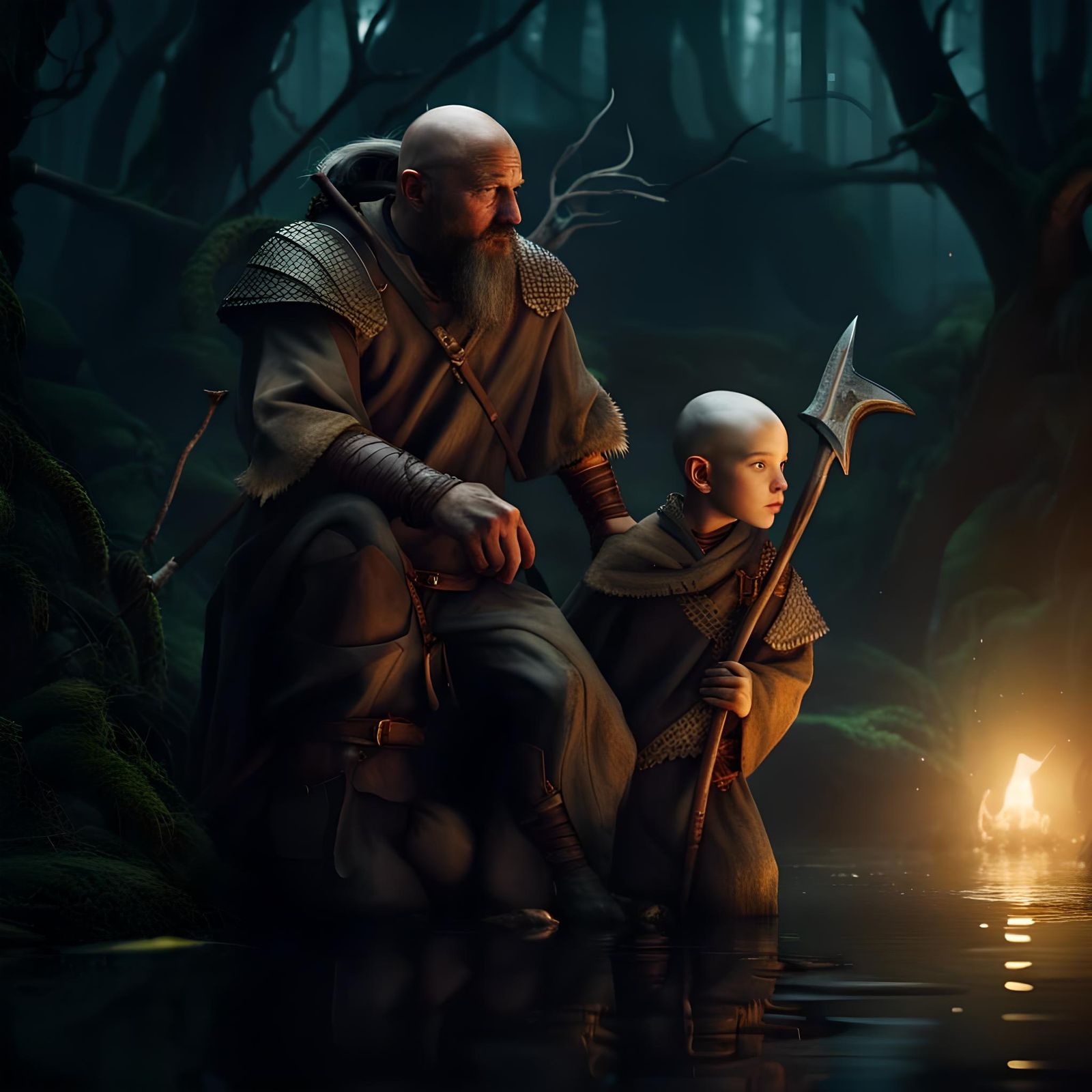 Father and Son Journey Through Mystical Swamps