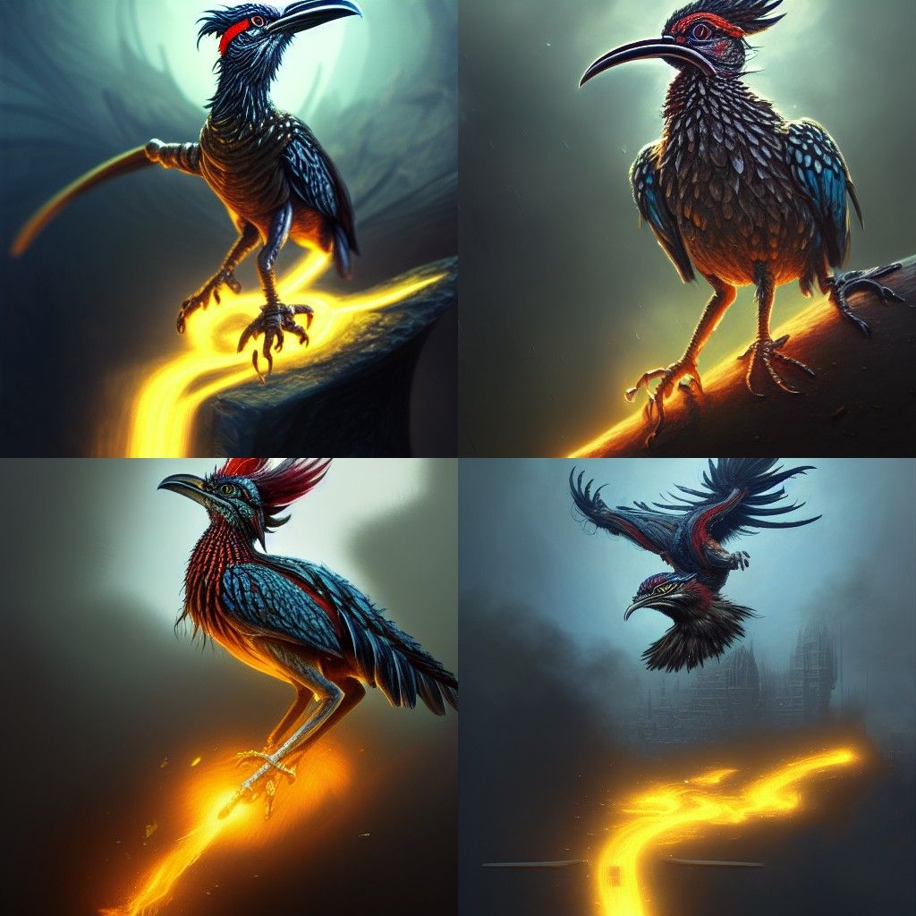 Acid Spewing Roadrunner in Warhammer 40K Style