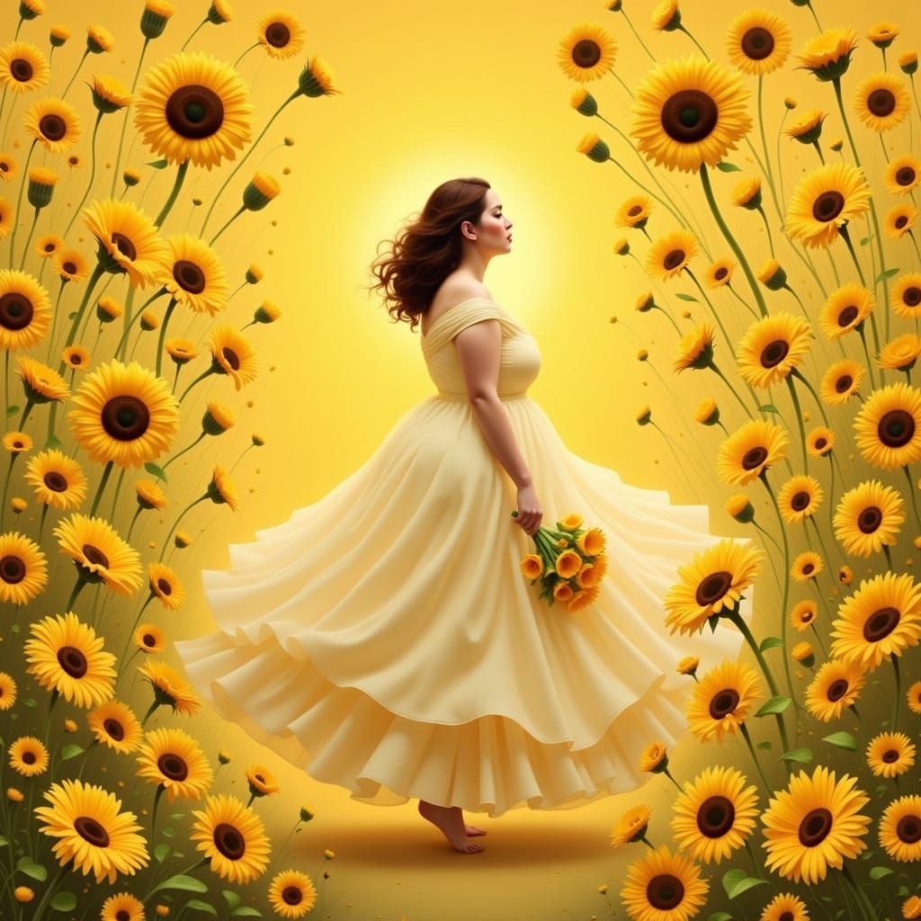 Dark Entity Lurks Behind in a Haunting Ethereal Glow