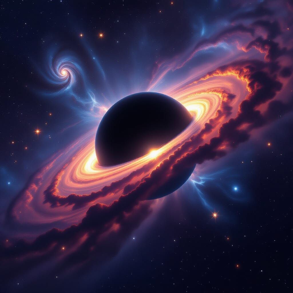 Supermassive Black Hole Astrophotography in Deep Space