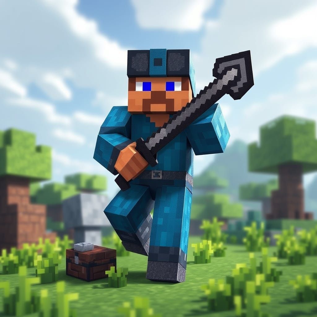 Blocky 3D World in Vibrant Colors