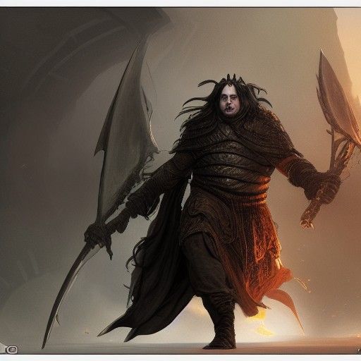 Gothmog Portrait in Hyperdetailed Digital Art Style