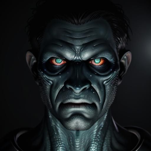 Cosmic Horror: Scuba Diver and Sea Monster