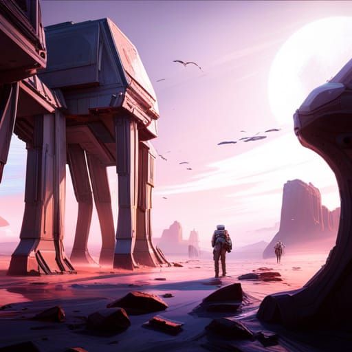 Star Wars AT-AT Walker in 3D Cinematic Style