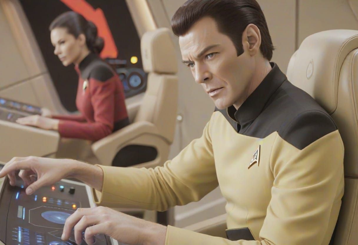 Starfleet Helm and Navigator in Command of a Starship