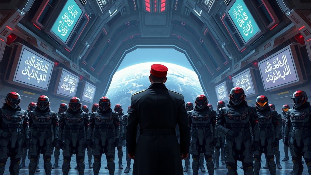 Ottoman Commander's Cyberpunk Space Marine Address