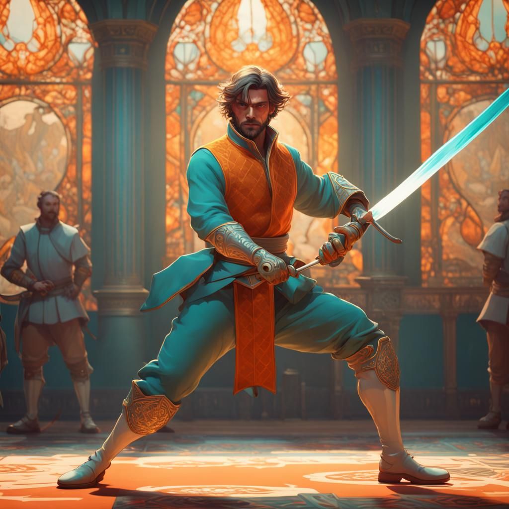 Pompis Nobleman Fencing Sword Concept Art