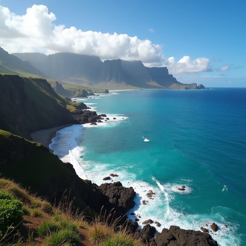 Picturesque Hawaii Coastline