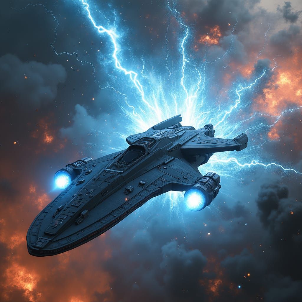Star Trek Ship Self-Destruct Sequence with Blue Plasma