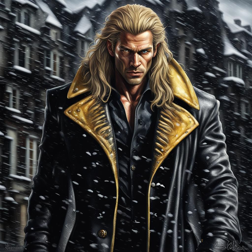 Hyperrealistic Lycan in Snowy Romania, Detailed Rendering