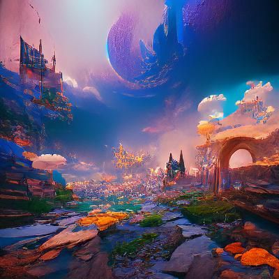 Fantastical Deep Color Art: Trending on Artstation