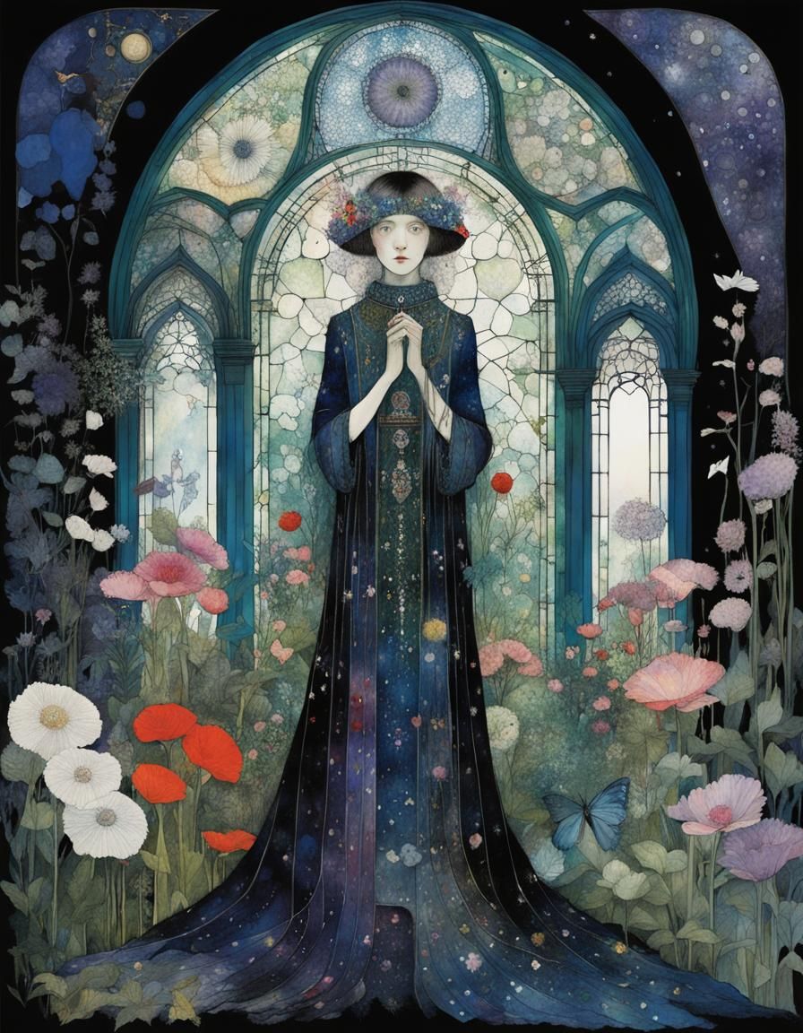 Enchanted Secret Garden Illustration