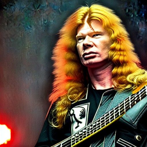 Dave Mustaine Digital Art Portrait