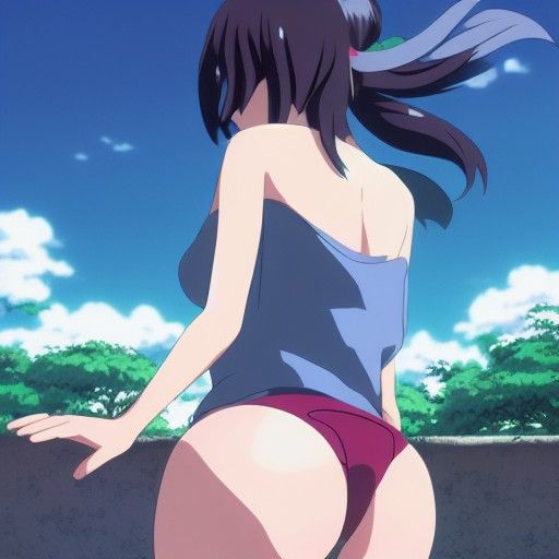 Seductive Anime Girl in Ghibli Style, 8K