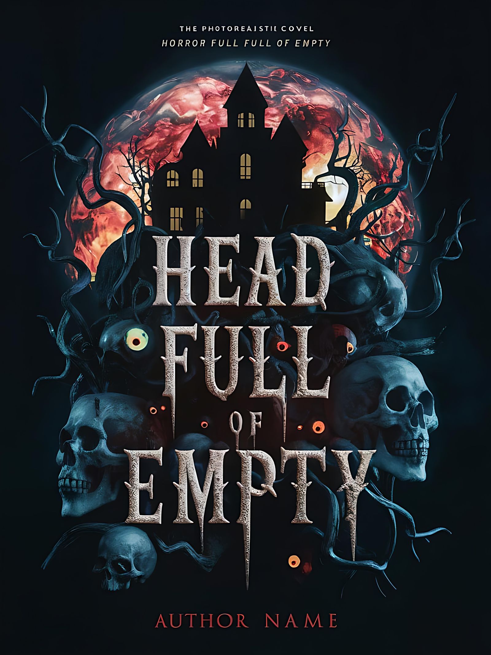 Horror Book Cover: Head Full Of Empty