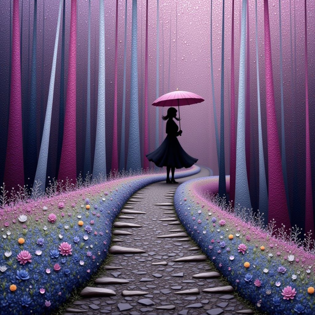 Whimsical Flat Artistic Pieces