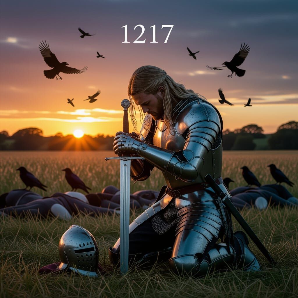 Knight in Prayer at Sunset, Early Fantasy Style