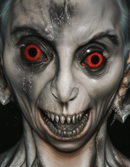 Dark Silhouette Mosasaur Emerges from Primordial Depths in H...