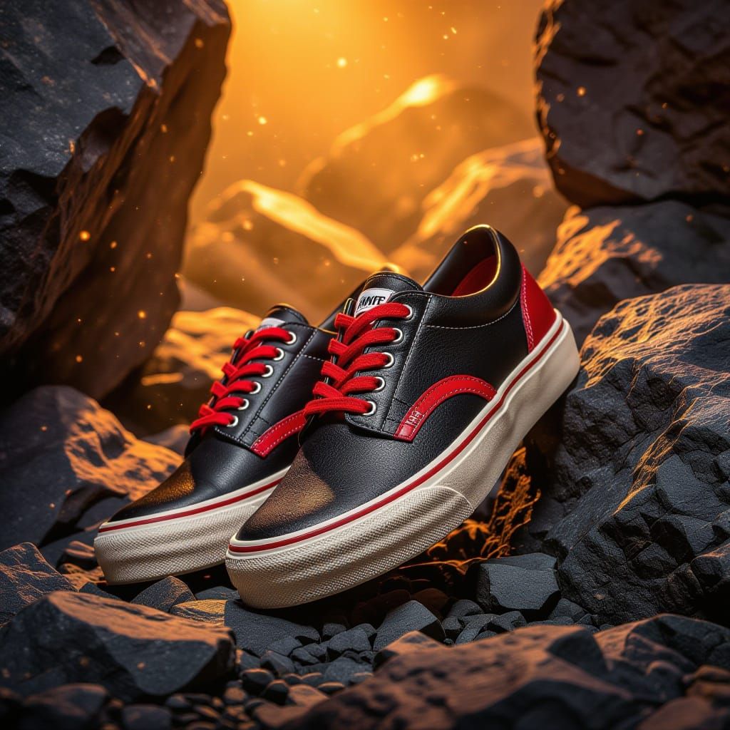 Classic Carvil Shoes on Jagged Rocks