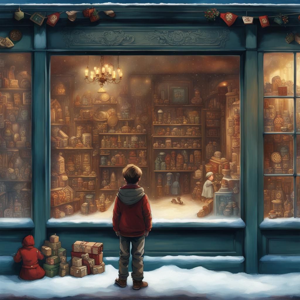 Winter Toy Shop: A Matte Painting
