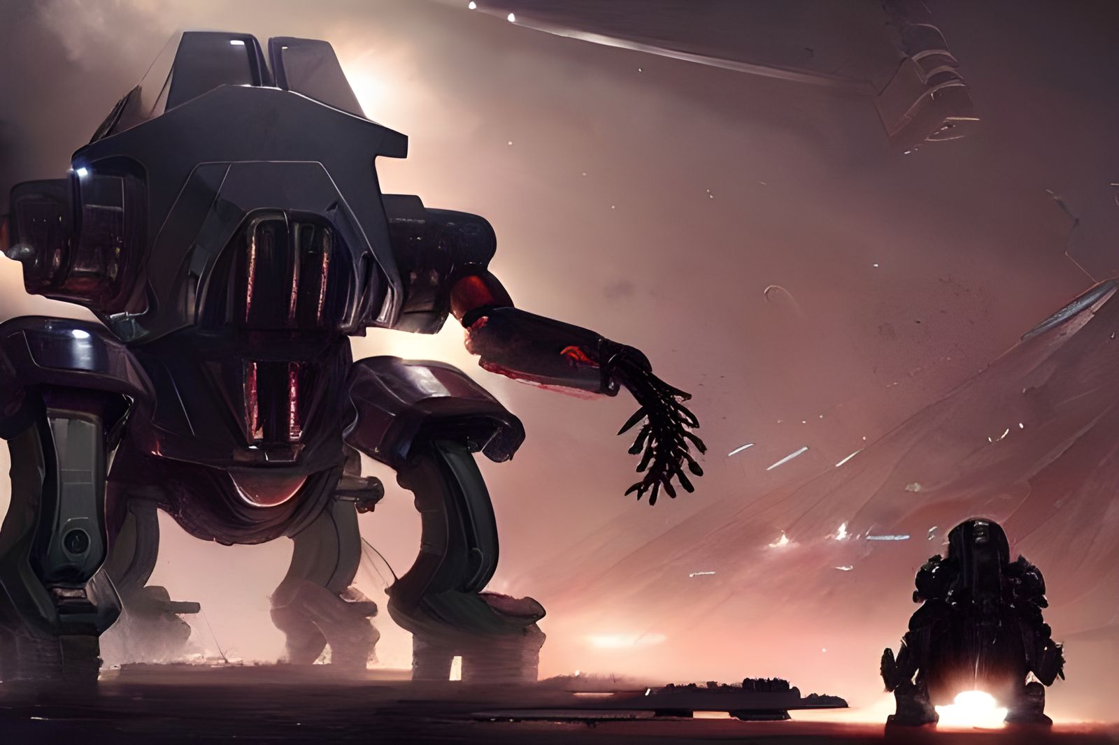 Epic Battle: Alien Creature vs Armored Infantry