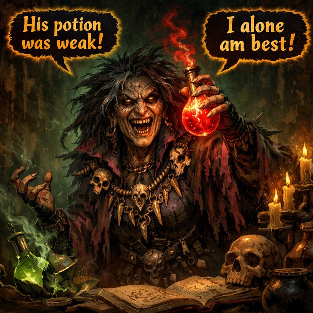 Wizard's Potion Fails, He Declares Himself Superior