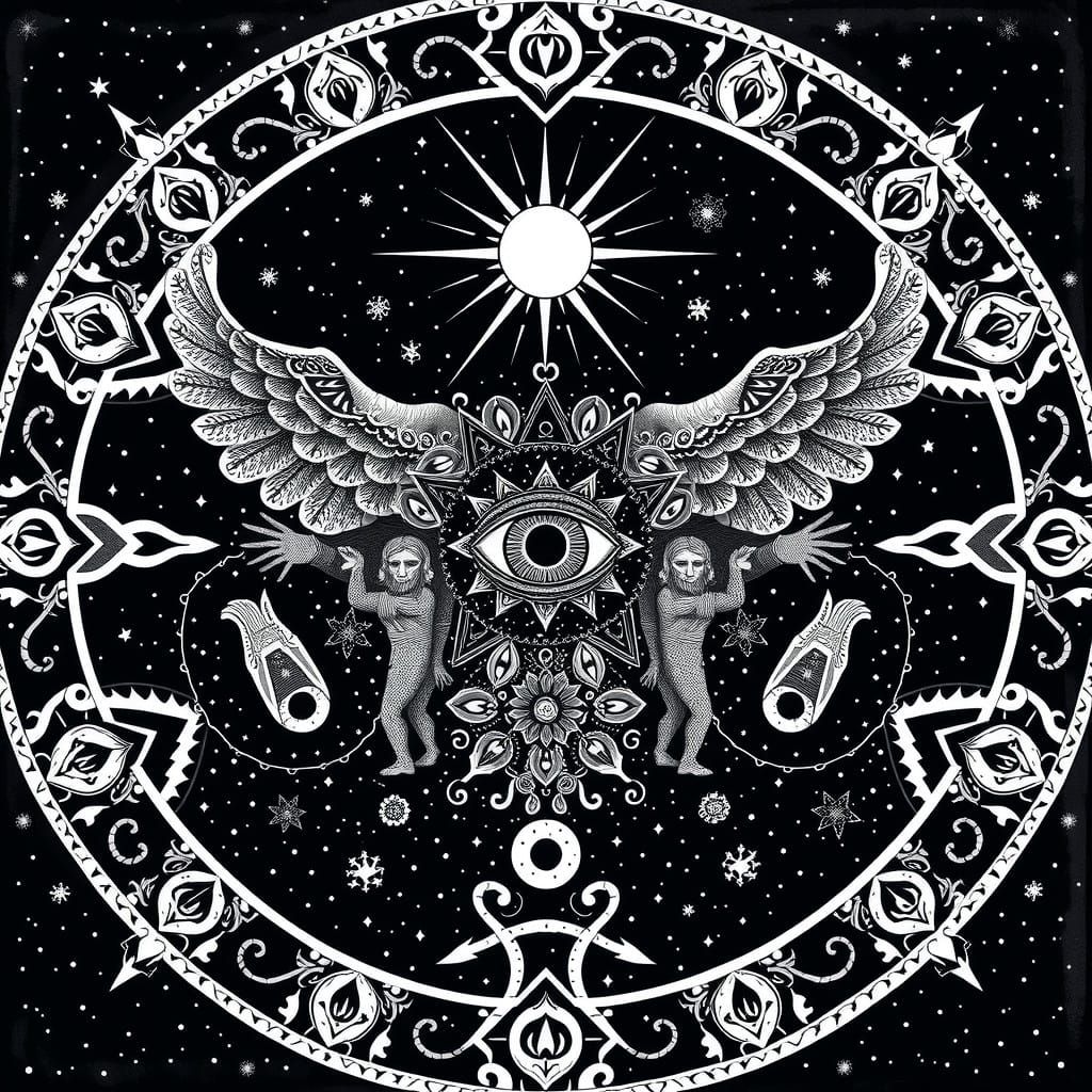 Mystical Pagan Inner Space Graphic Art