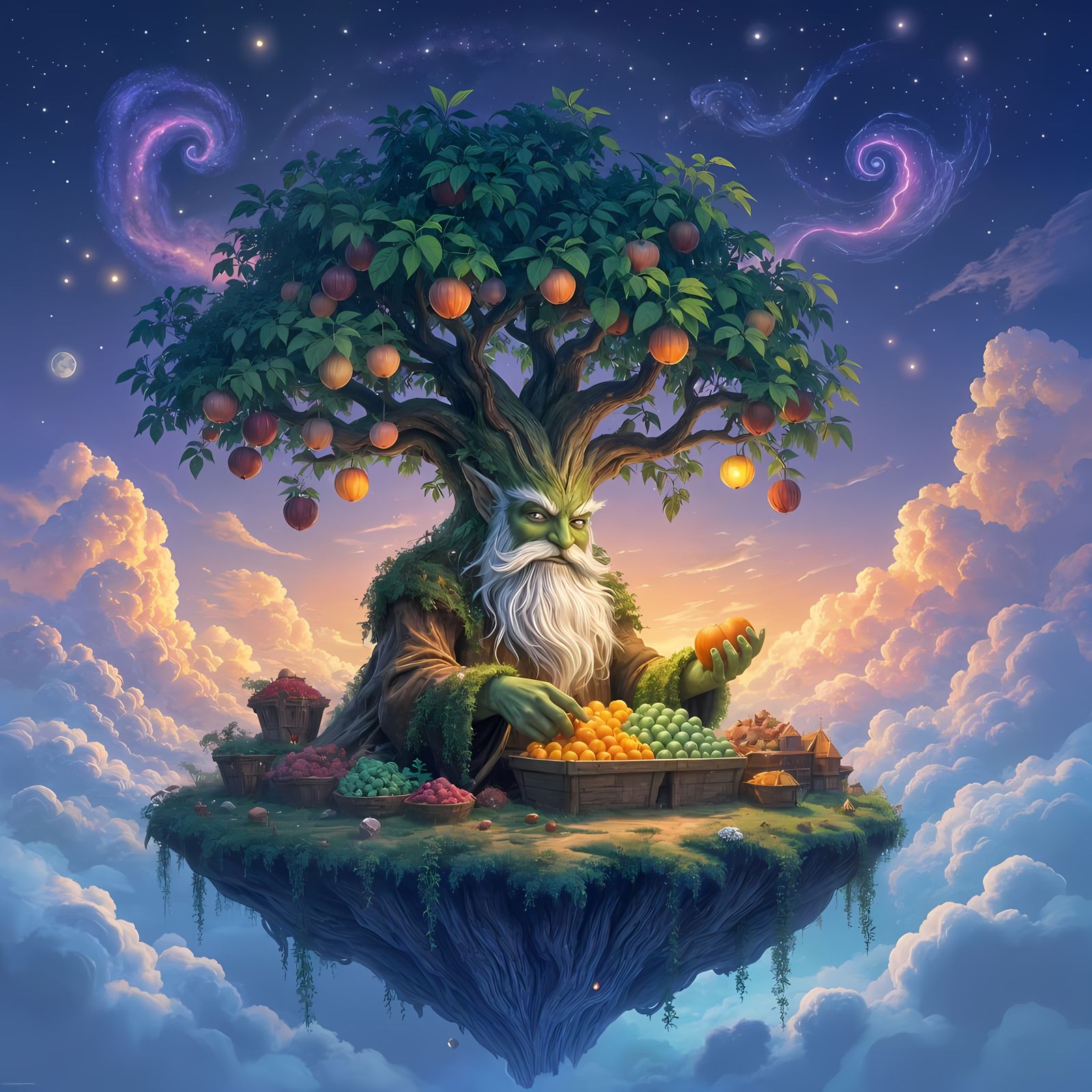 Floating Island Farmstand with Tree Spirit