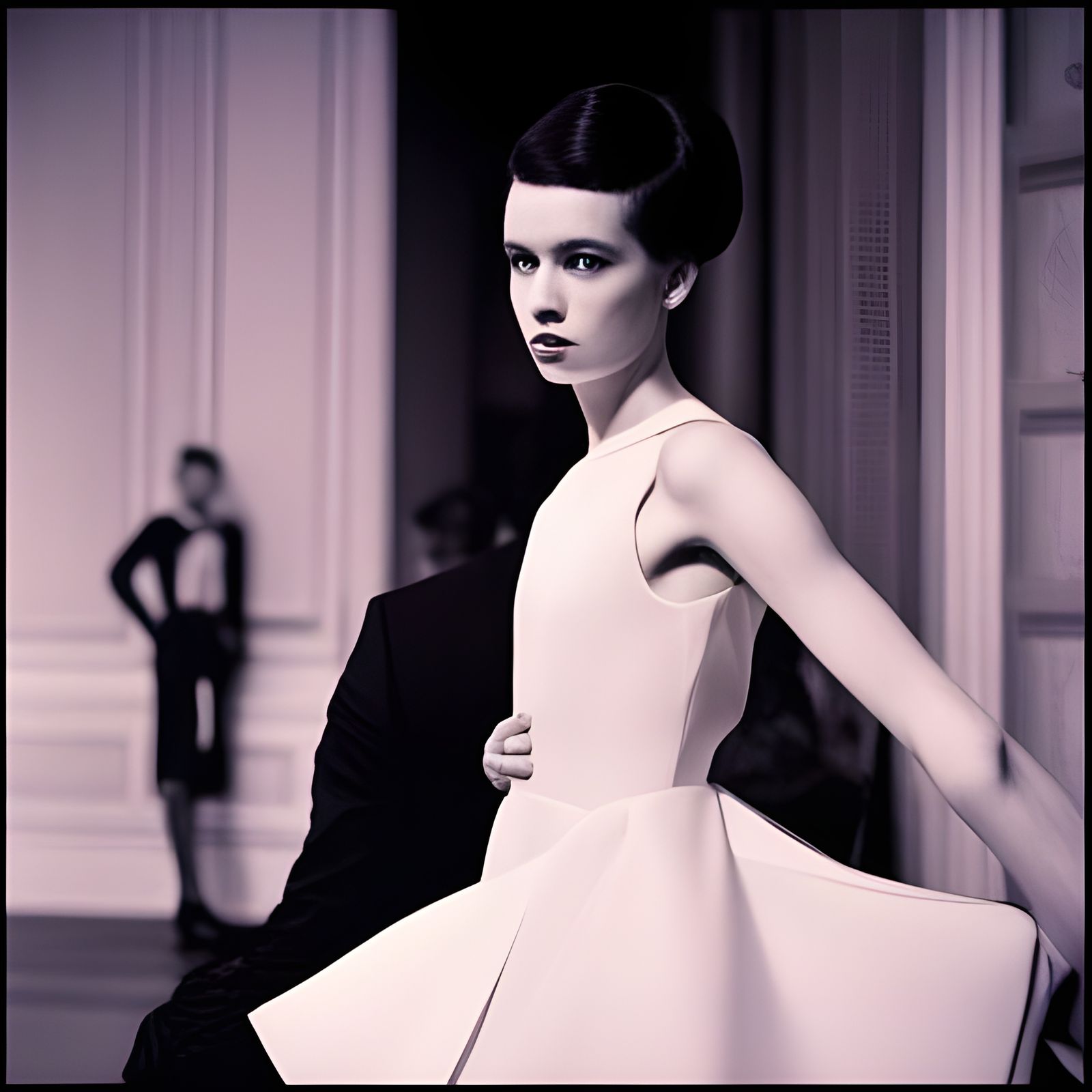 1960s Paris Fashion Show in Kodachrome Style