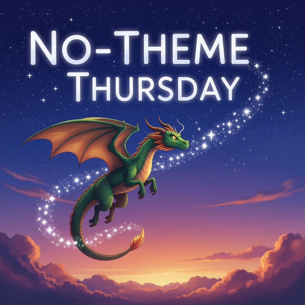 Celestial Dragon Writes Star Message in Twilight Sky