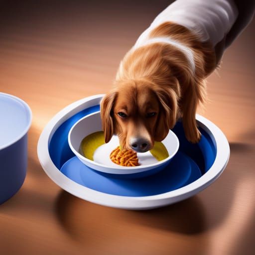 Dog Eating: Detailed Origami Papercraft in 8K