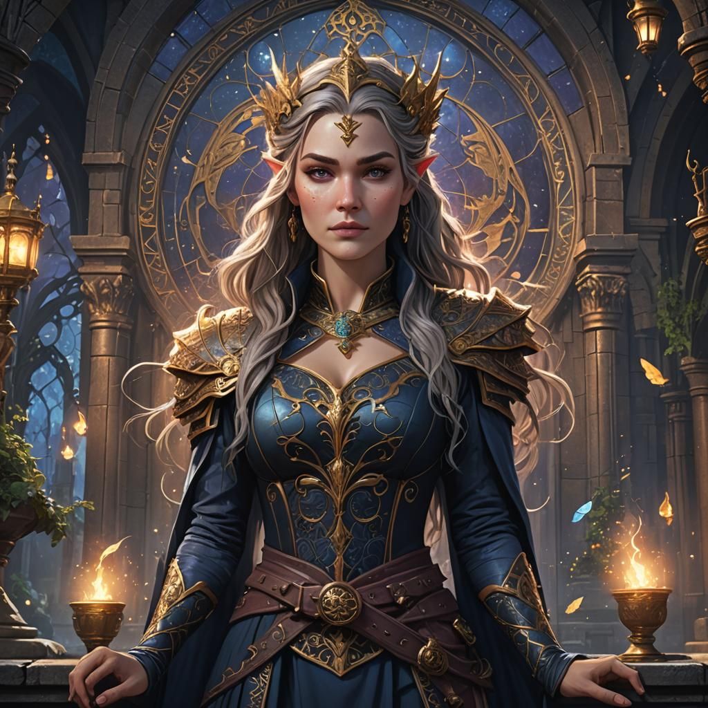 High Fae Lady of Prythian: Detailed Matte Painting