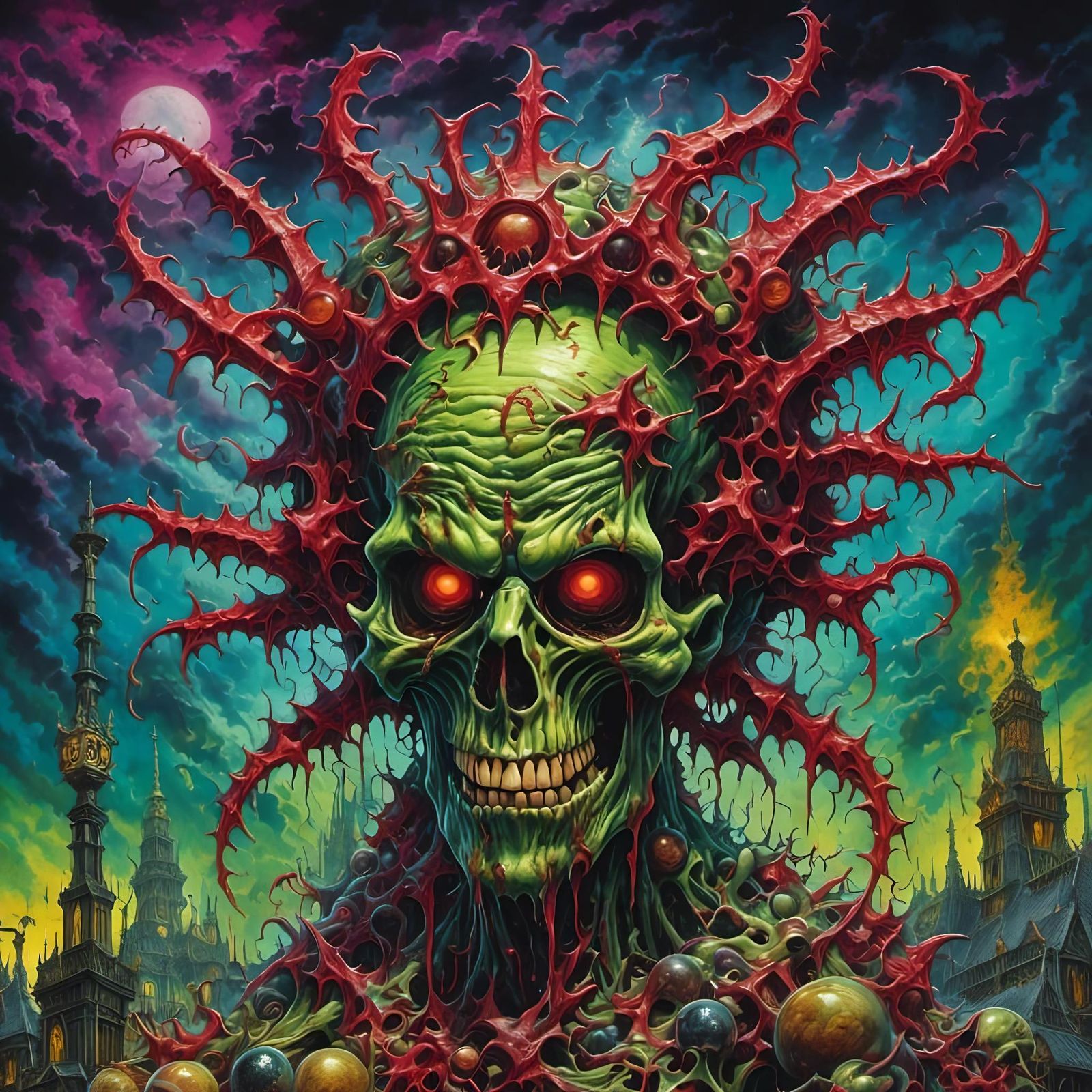 Scary Face Generated with AI