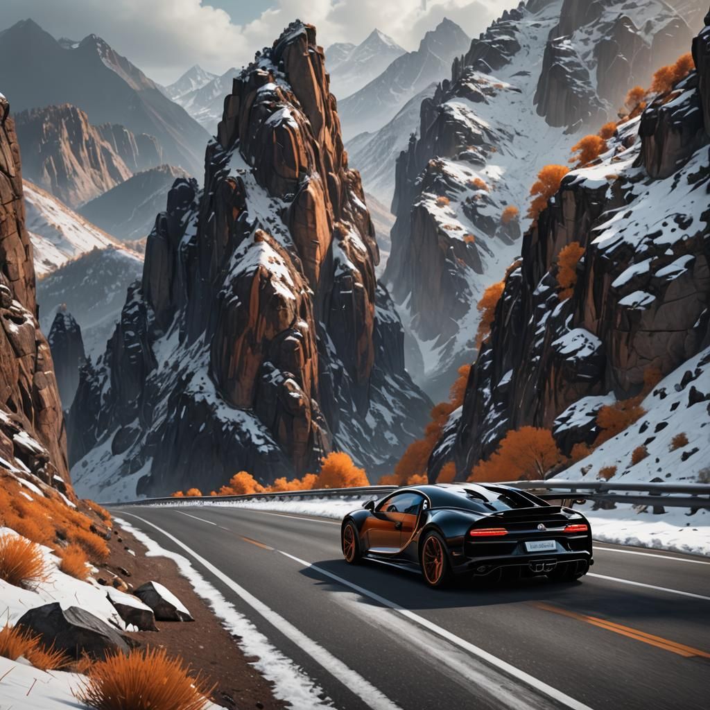 Bugatti Chiron Super Sport in Colorado Mountains