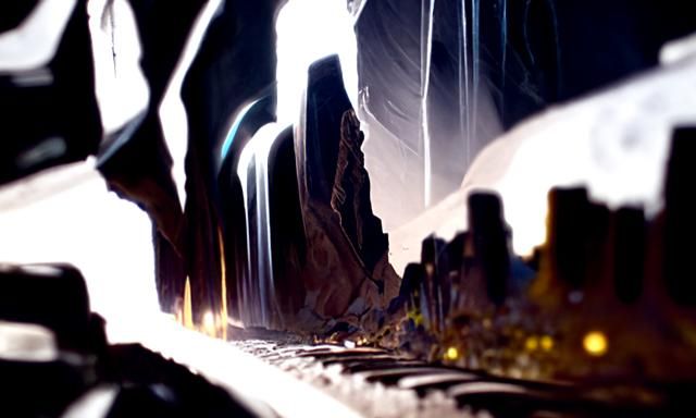 Night Canyon: Underground Comix with Lens Flare
