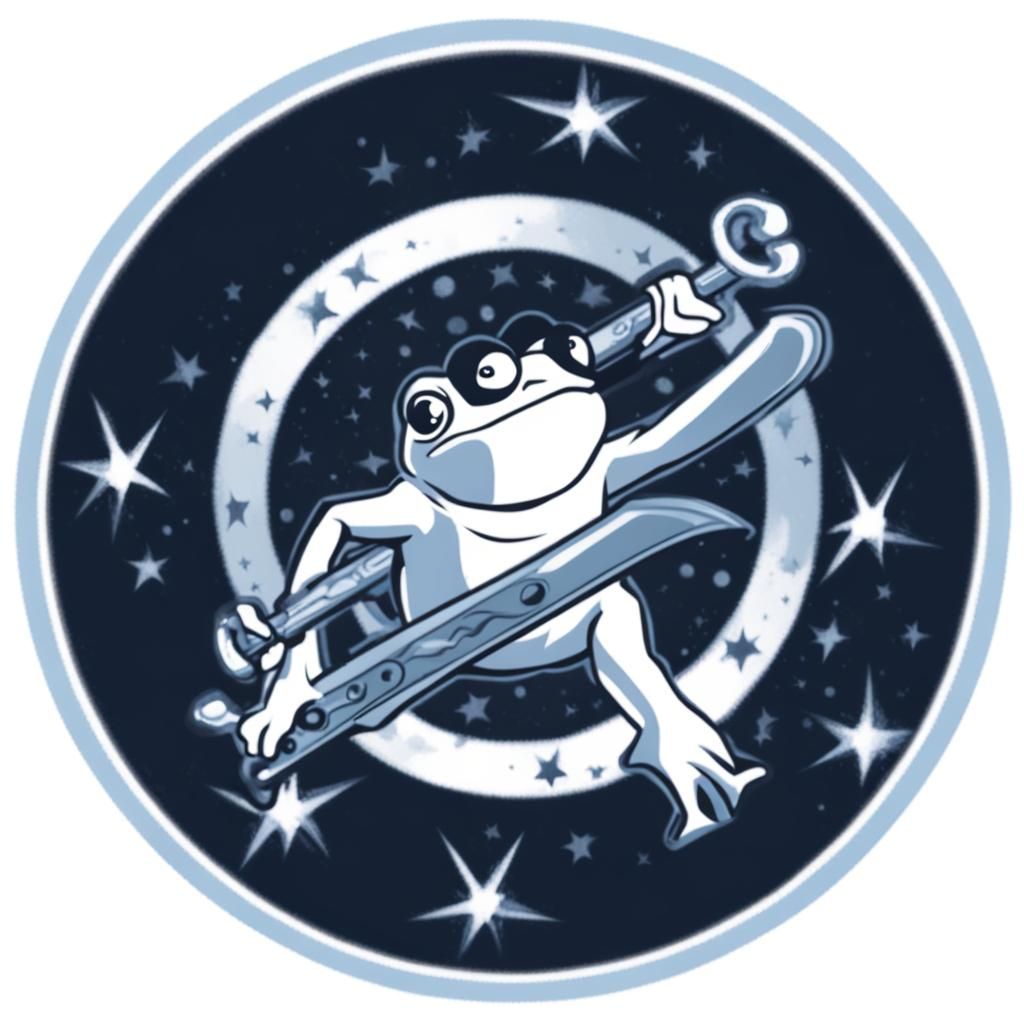 Pepe Frog Warrior with QSI Logo