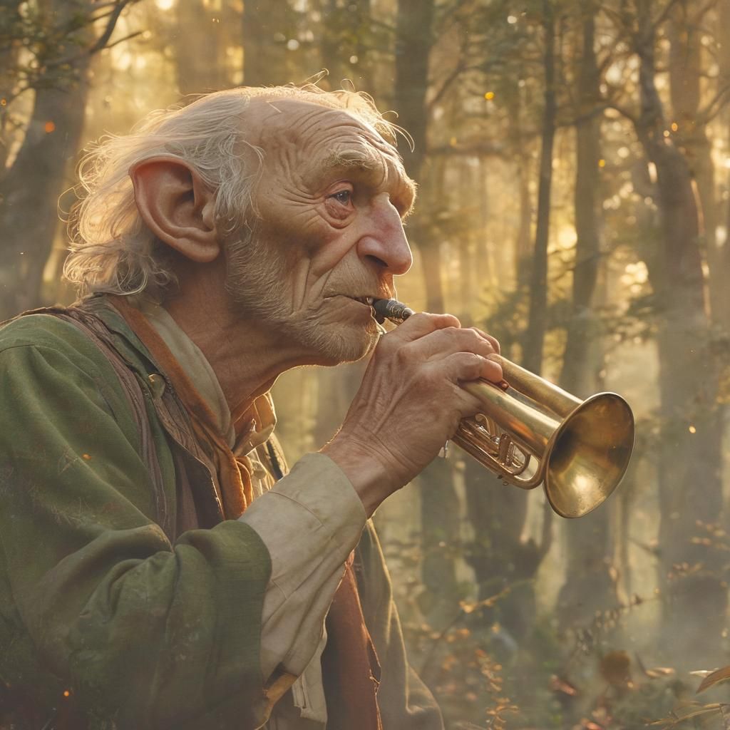 BFG Portrait in Mystical Forest, Fantasy Illustration