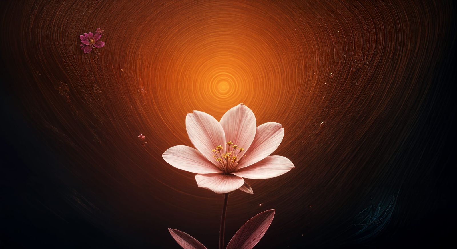 Vibrant Fantastical Bloom in Deep Jewel Tones