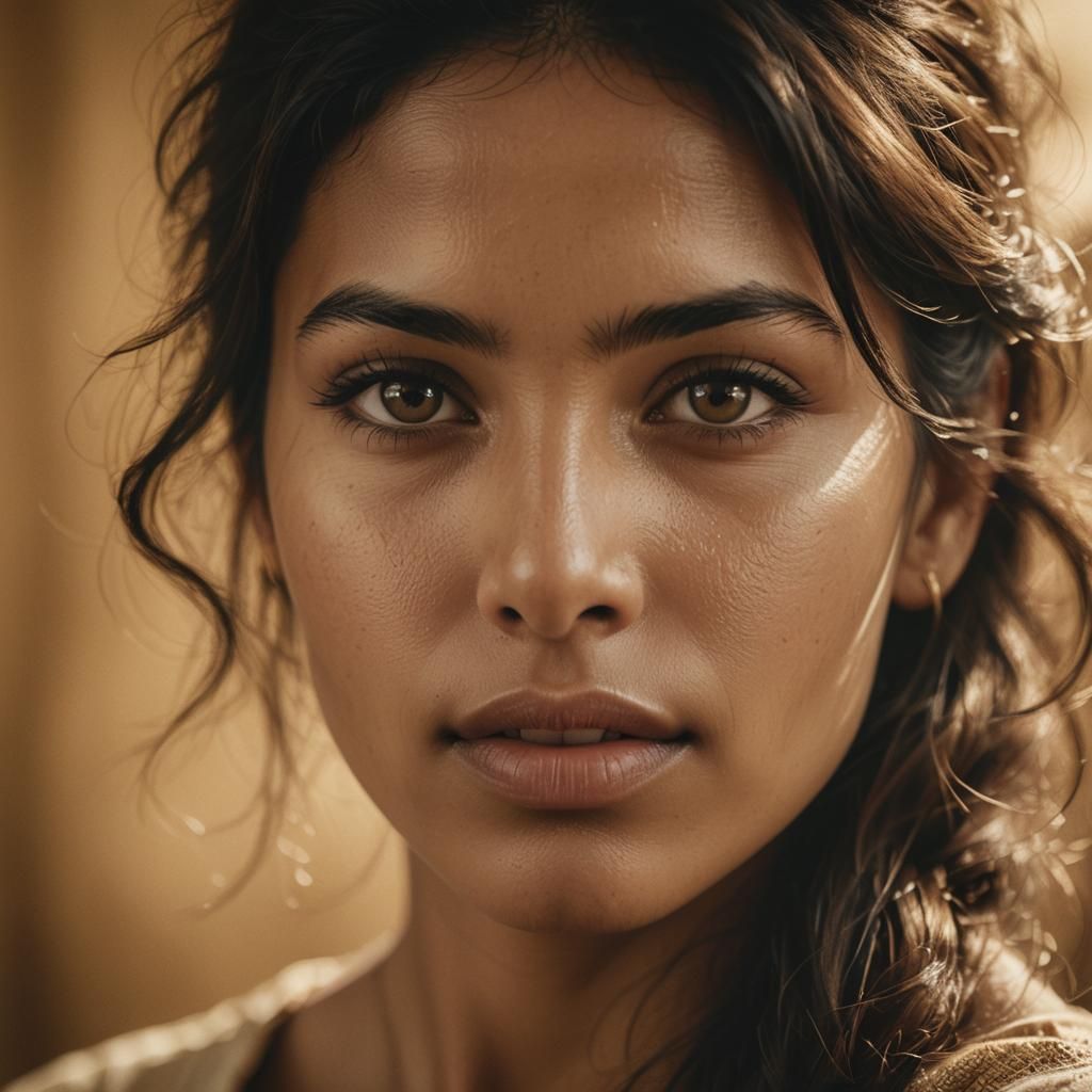 Captivating Portrait of a Colombian Woman