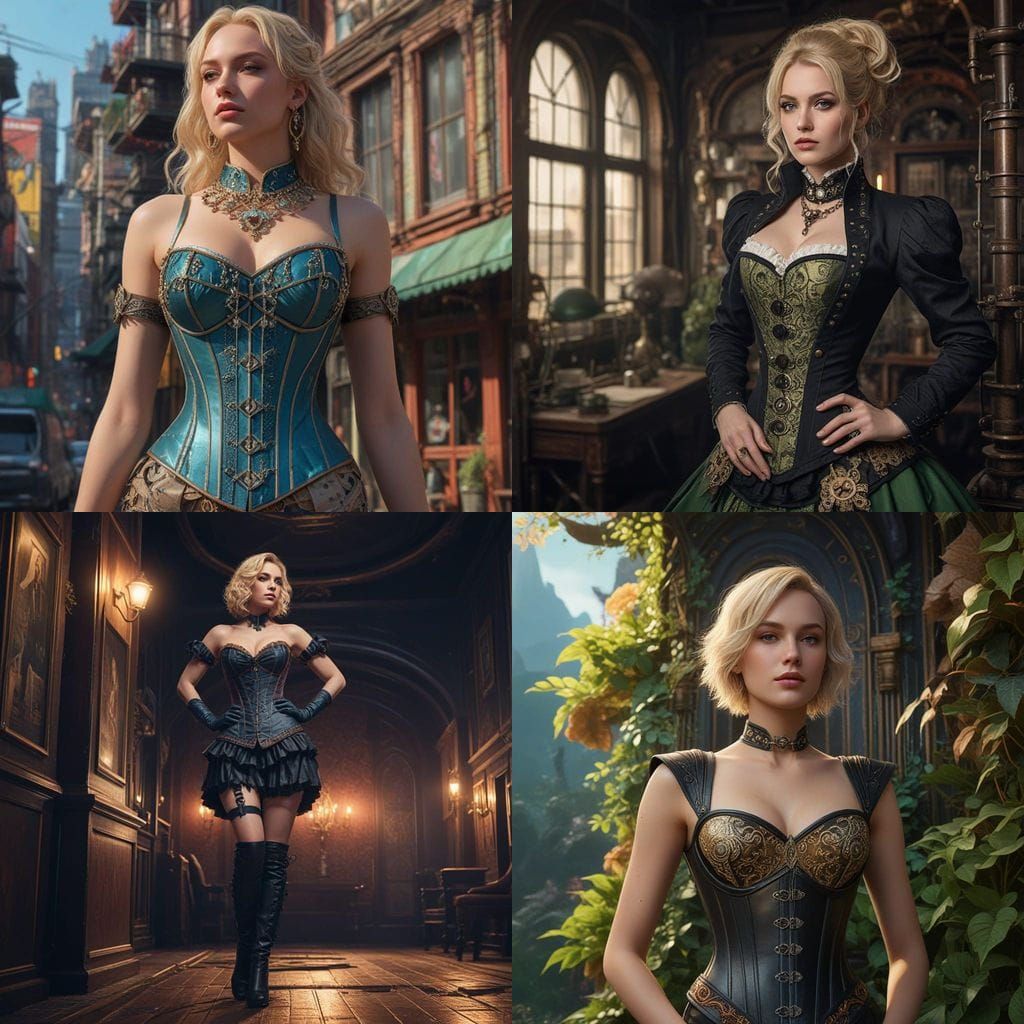 Sensual Fantasy Portrait in Deep Colors