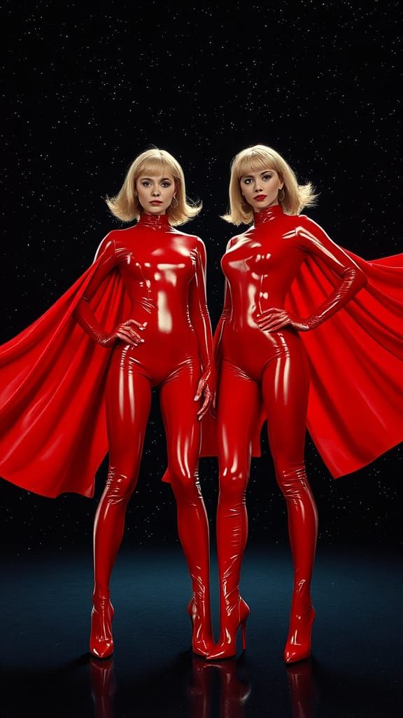 Jetsons Heroines in Retro-Futuristic Space Film Still