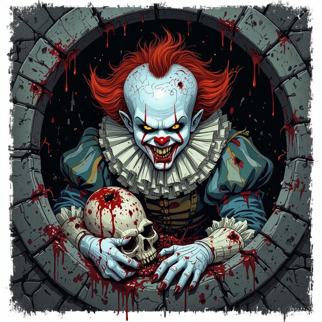 Visceral Image of Blood and Gore